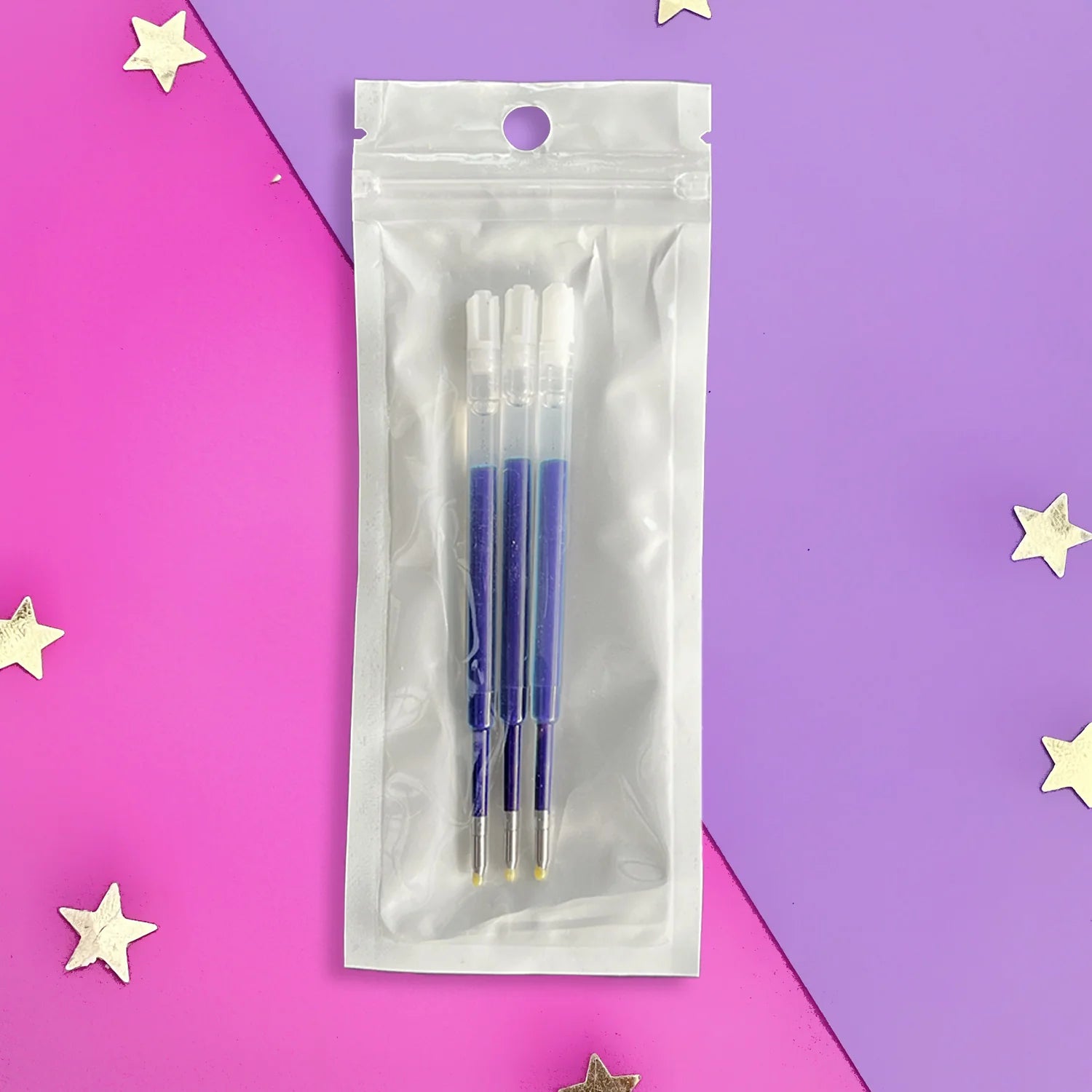The Quirky Pen Ink Refills – Set of 3 - blue - Paper Kooka Stationery Shop Australia