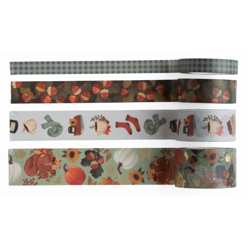 Archer & Olive Acorns Washi Tape Set - Paper Kooka Stationery Shop Australia