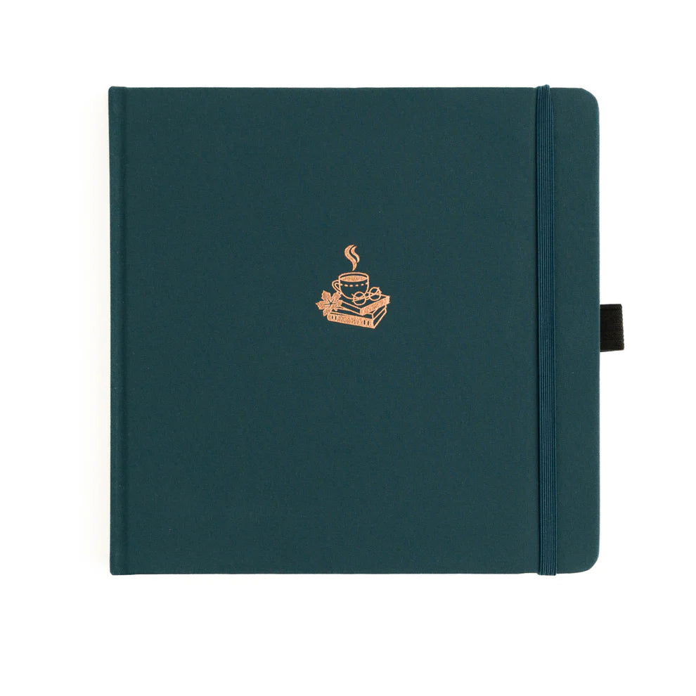 Archer & Olive Square 8x8 Dotted Notebook 160gsm - Coffee & Books  - Paper Kooka Stationery Shop Australia