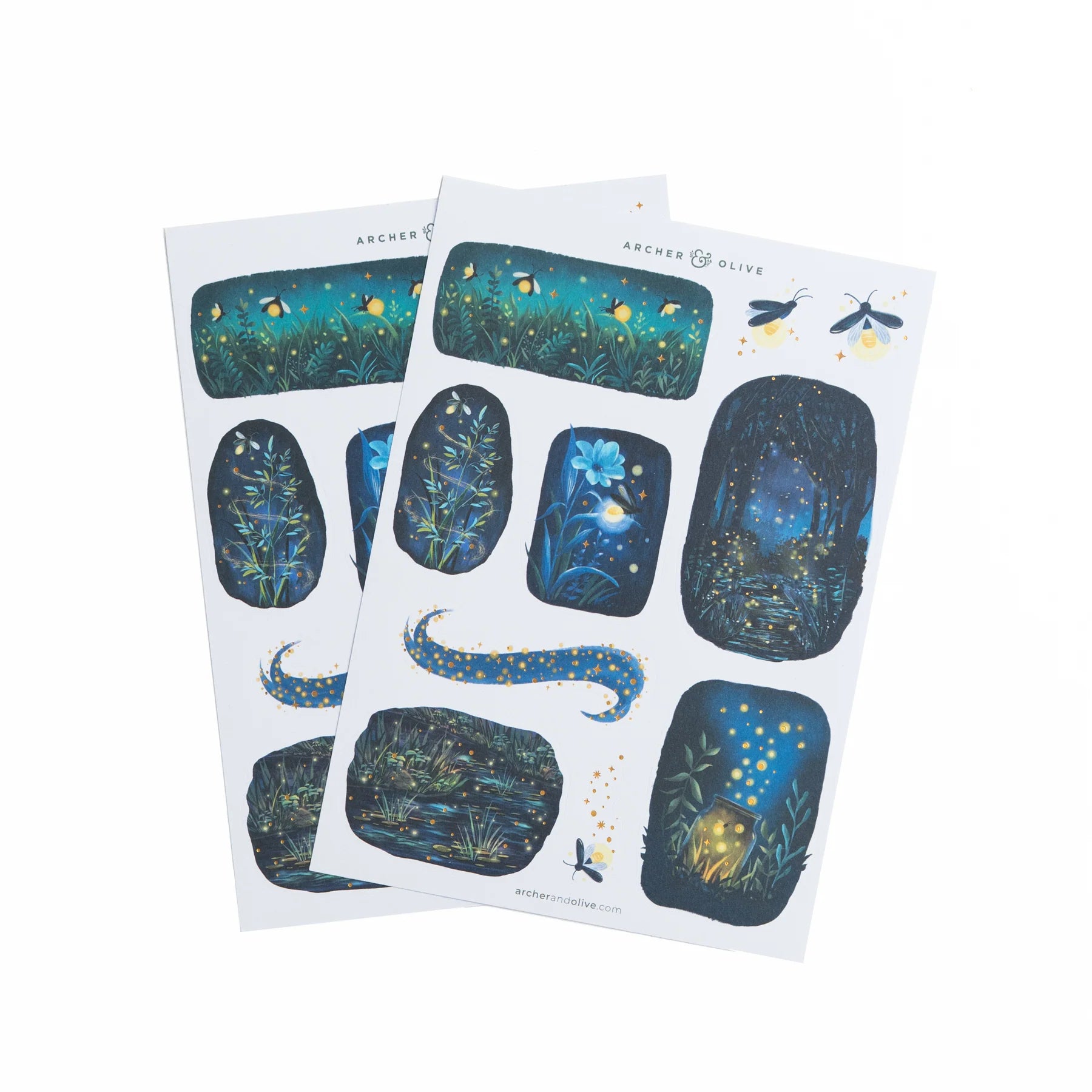 Firefly Night Sticker Set by Archer & Olive - Paper Kooka Stationery Shop Australia