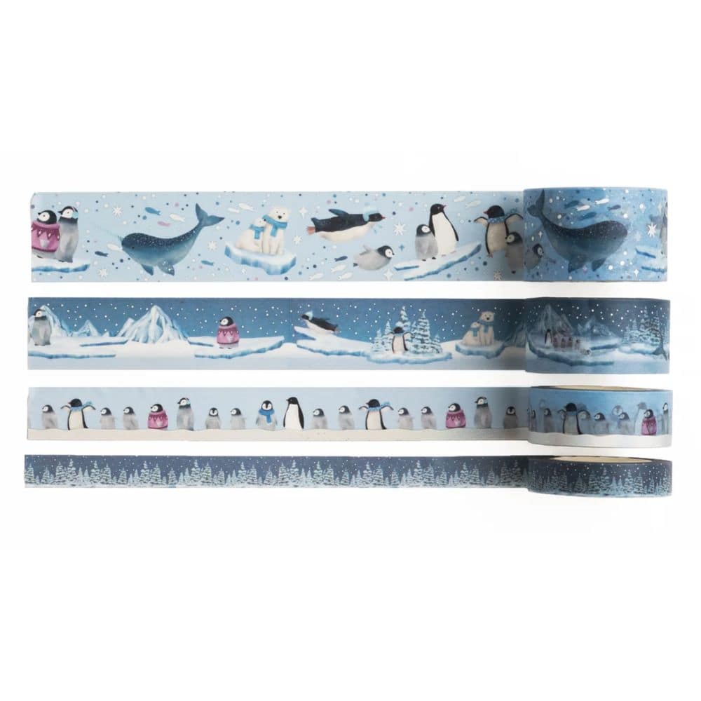 Archer & Olive Polar Penguin Washi Tape Set - Paper Kooka Stationery Shop Australia