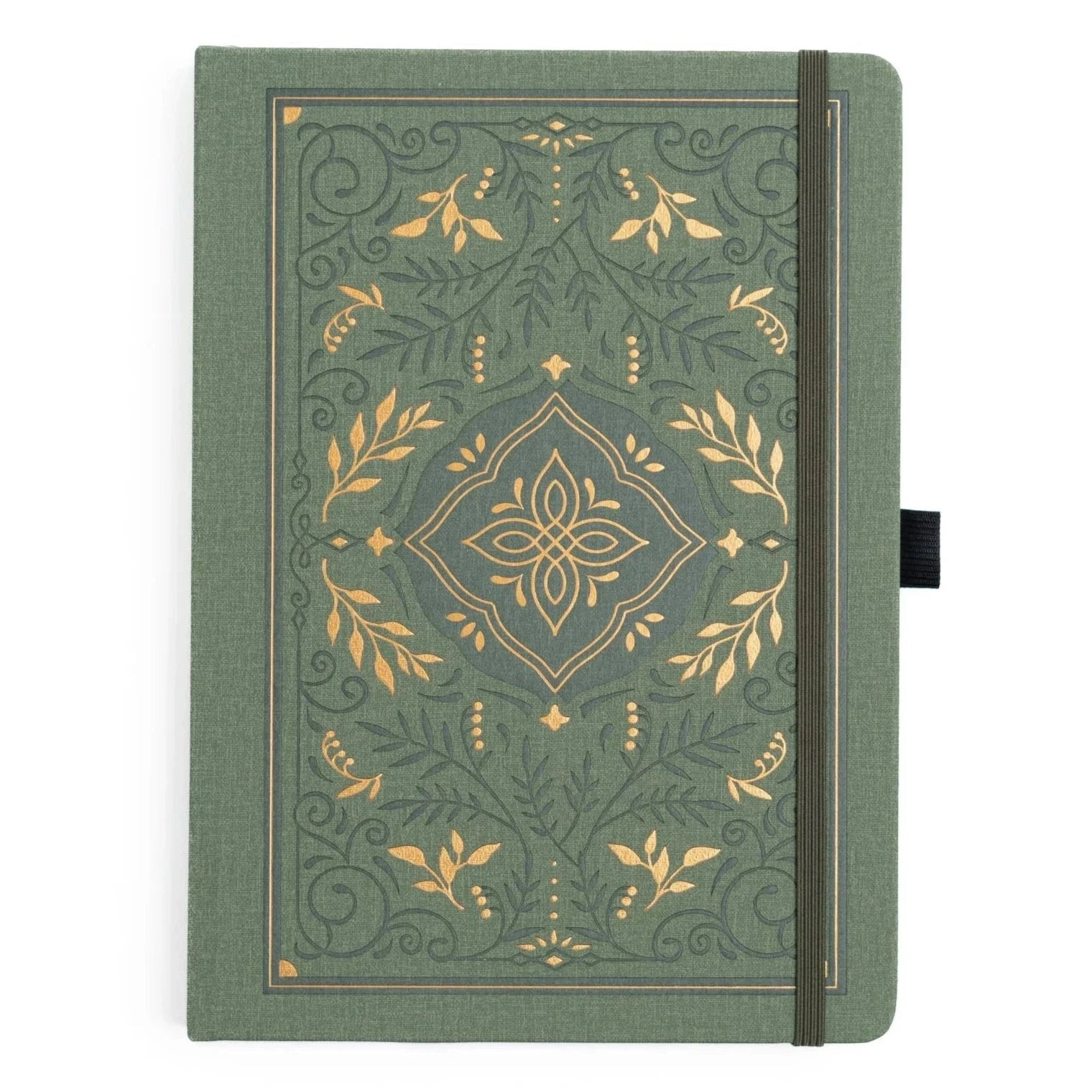 Archer & Olive B5 Storybook dotted notebook with green floral cover - Paper Kooka Stationery Australia