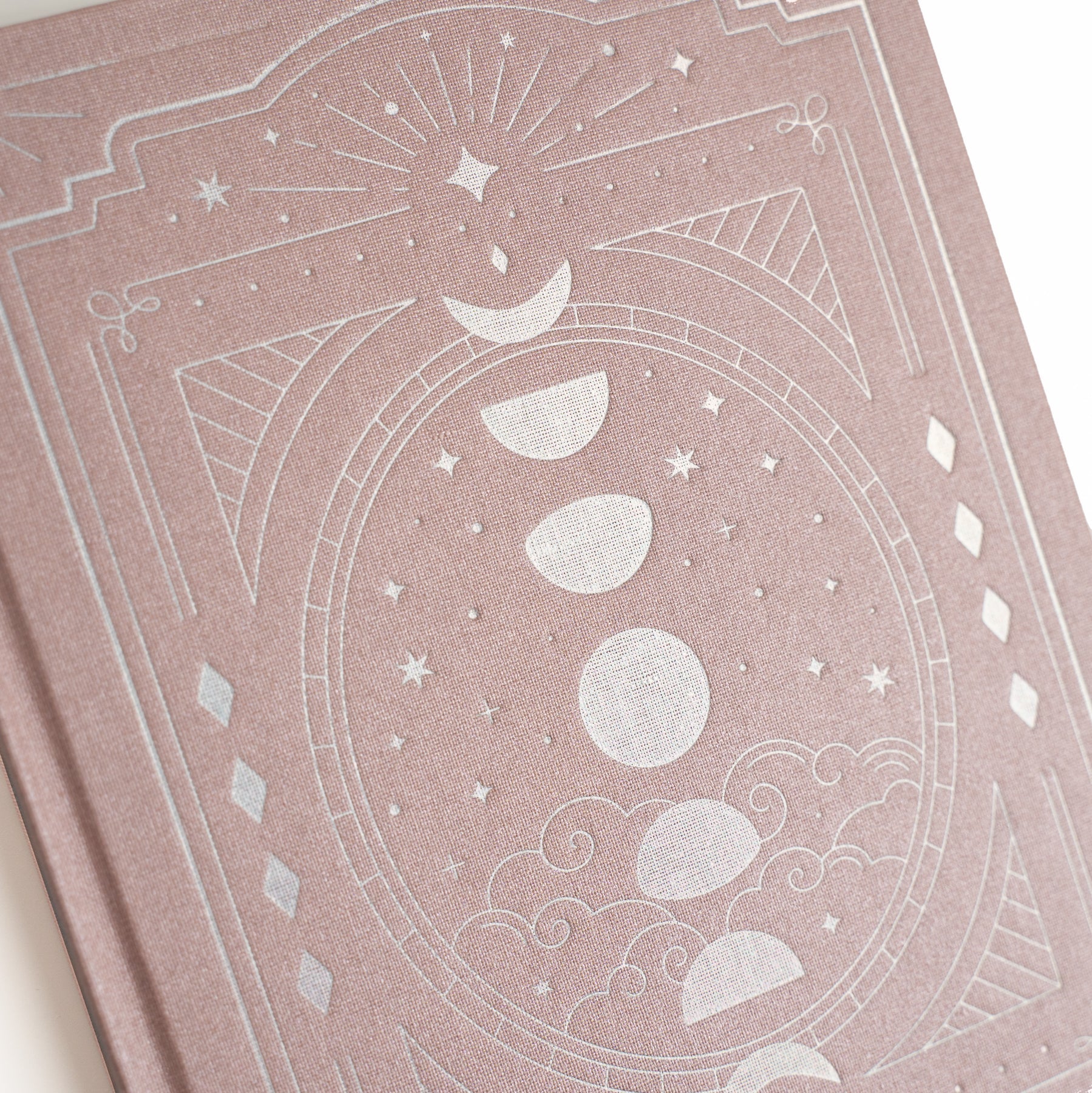 Archer & Olive Wonderstruck In Shimmer dotted notebook pink cover closeup - Paper Kooka Stationery Shop Australia