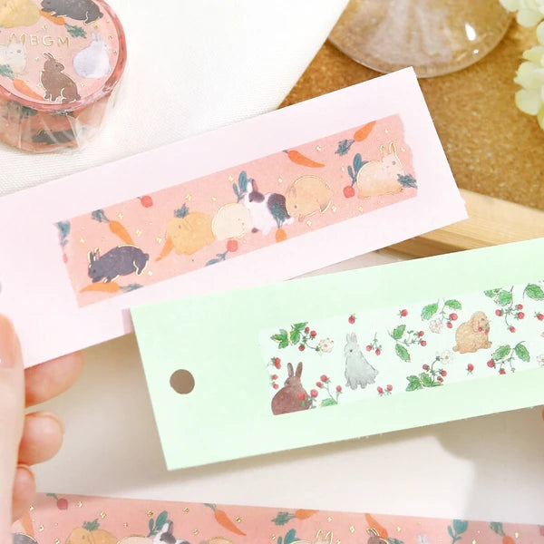 BGM 3 O'Clock Snack - Rabbit Country Collection japanese masking tape - Paper Kooka Stationery Australia