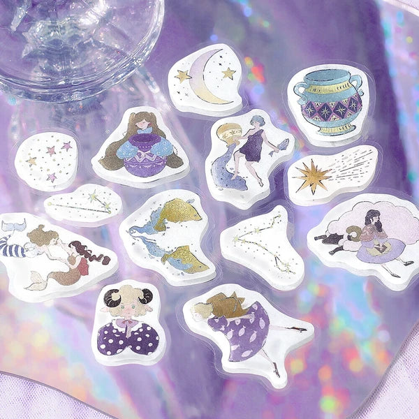 Constellation Girls Stickers | Aquarius & Pisces & Aries