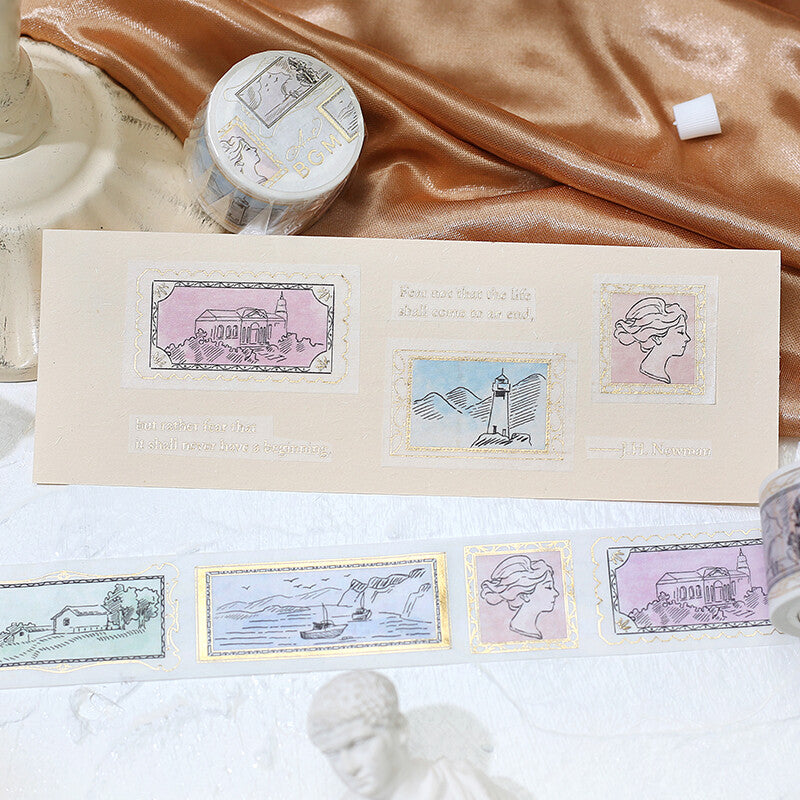 BGM Art Tour Drawings wide decorative tape - Paper Kooka Australia