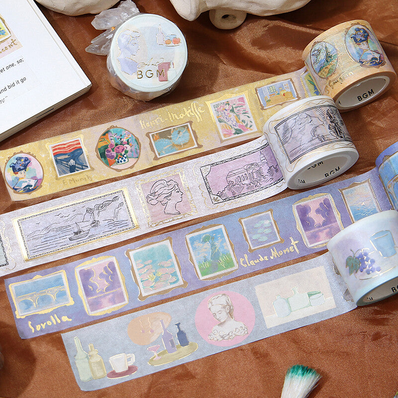 BGM Art Tour Drawings wide washi tape collection - Paper Kooka Australia