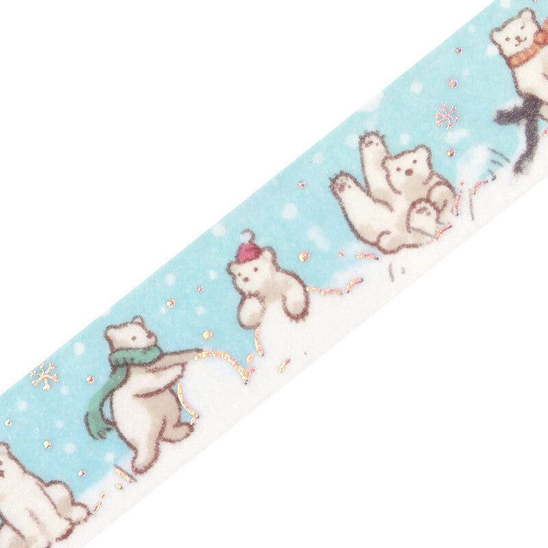 BGM Bear Winter Limited masking tape - Paper Kooka Stationery Australia