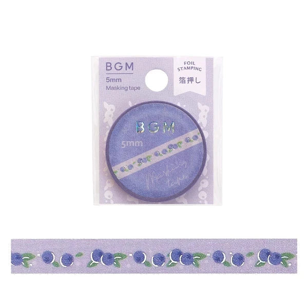 BGM Blueberry thin washi tape - Paper Kooka Stationery Shop Australia