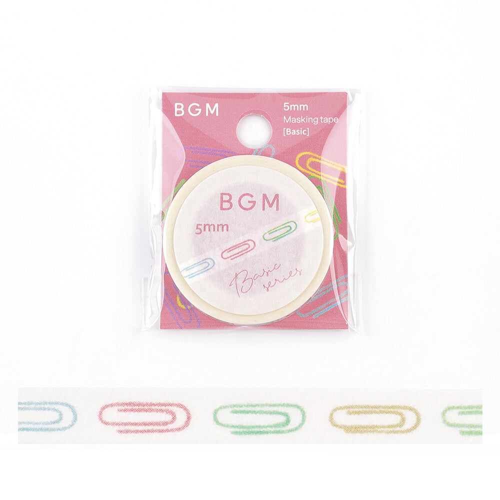 BGM Clip thin washi tape - Paper Kooka Stationery Shop Australia