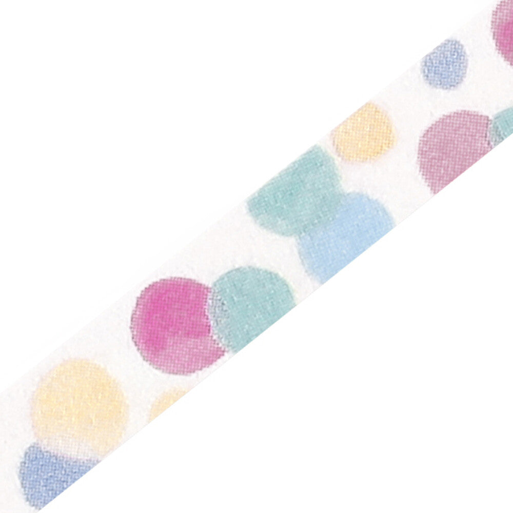 BGM Colourful Polka Dots thin washi tape - Paper Kooka Stationer Shop Australia