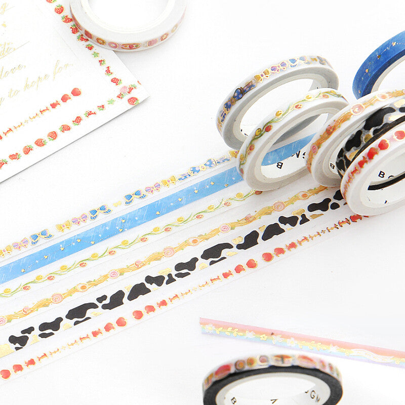 BGM Cowhide thin washi tape collection - Paper Kooka Australia