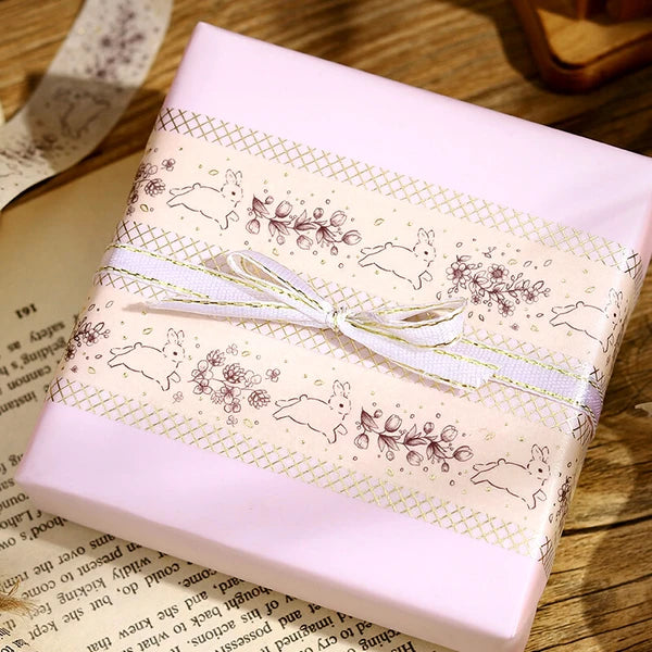 BGM Fairy Tale - Rabbit Country Collection washi tape for arts projects and journaling - Paper Kooka Stationery Australia