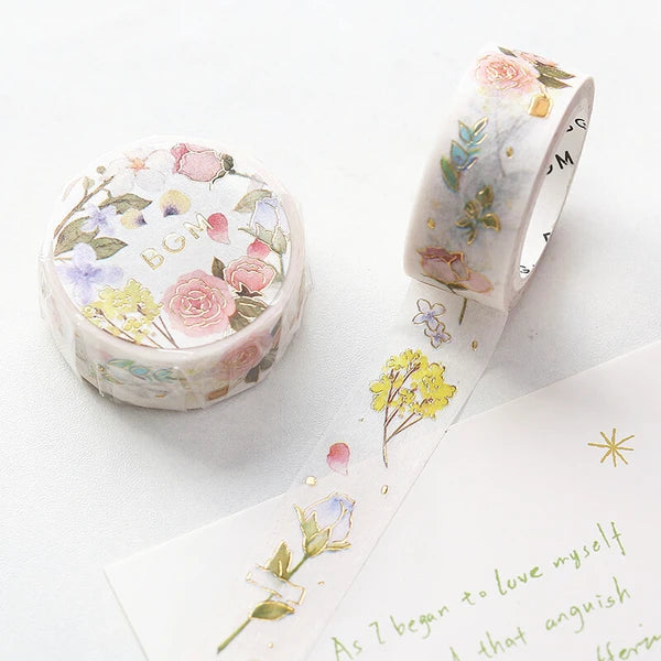 BGM Flower Poem decorative tape - Paper Kooka Australia