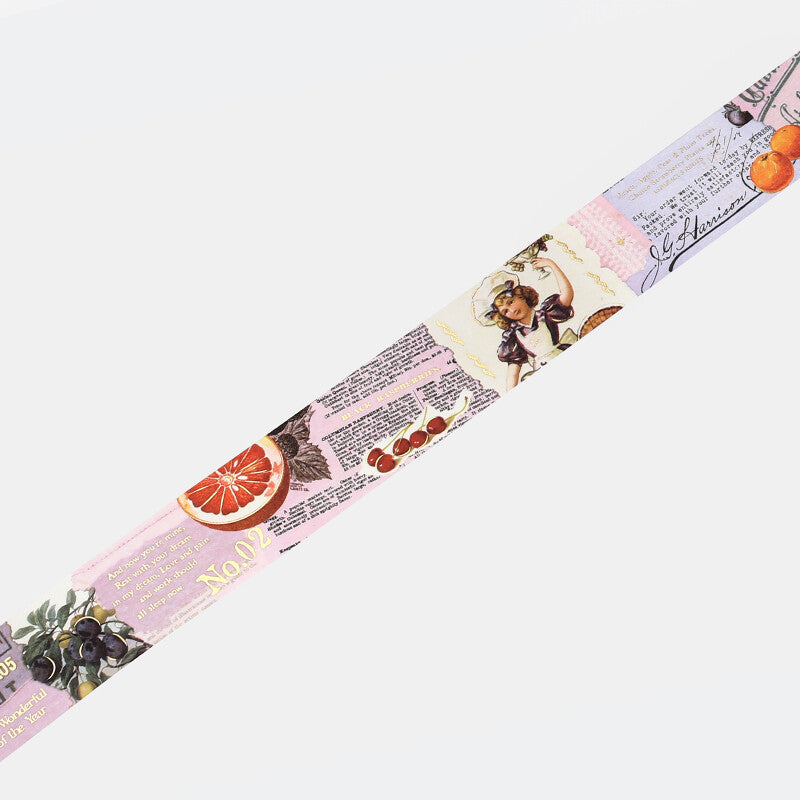 BGM Fruits Invitation to Romance wide masking tape - Paper Kooka Australia