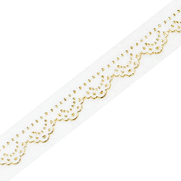 BGM Gold Lace thin washi tape - Paper Kooka Stationery Shop Australia