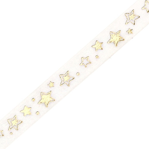 BGM Gold Stars - Basic thin Japanese masking tape - Paper Kooka Stationery Australia