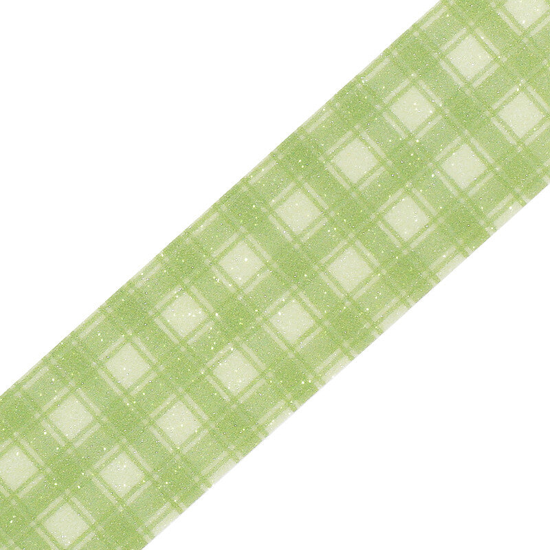 BGM Green Tea Check decorative Japanese tape - Paper Kooka Stationery Shop Australia