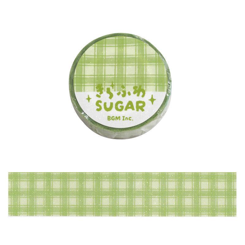 BGM Green Tea Check washi tape - Paper Kooka Stationery Shop Australia