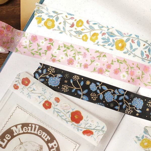 BGM Hydrangea - Flower Pattern washi tape collection - Paper Kooka Stationery Australia