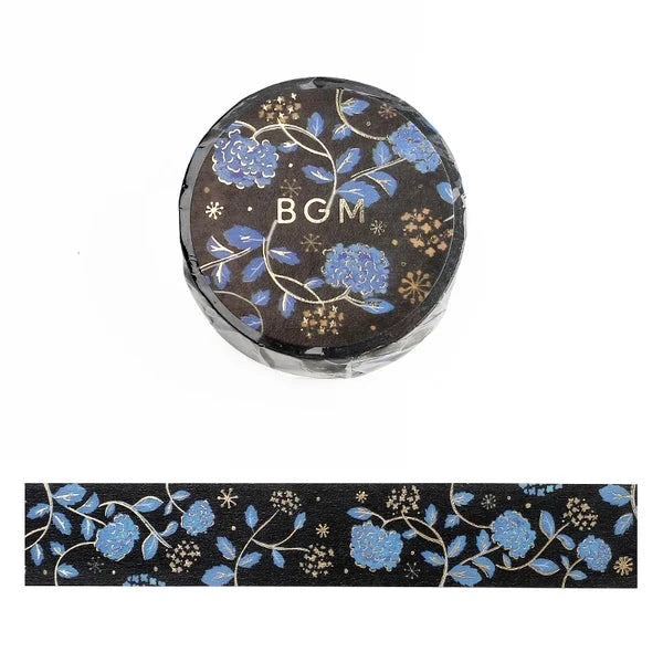 BGM Hydrangea - Flower Pattern washi tape - Paper Kooka Stationery Australia