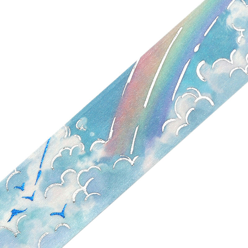 BGM Keihin Sky Illustrated Book masking tape with sky and rainbow - Paper Kooka Stationery Shop Australia