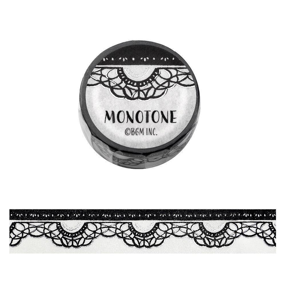 BGM Lace Monotone washi tape - Paper Kooka Stationery Shop Australia