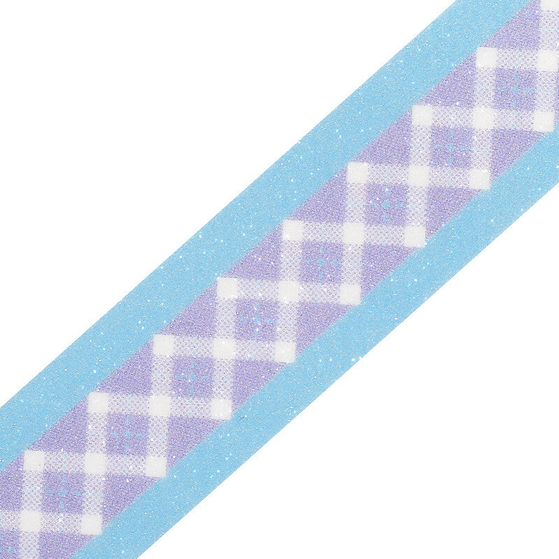 BGM Lavender Check masking tape with blue and purple pastel pattern - Paper Kooka Stationery Australia