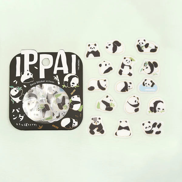 BGM Lots of Pandas Flake Stickers - Paper Kooka Australia