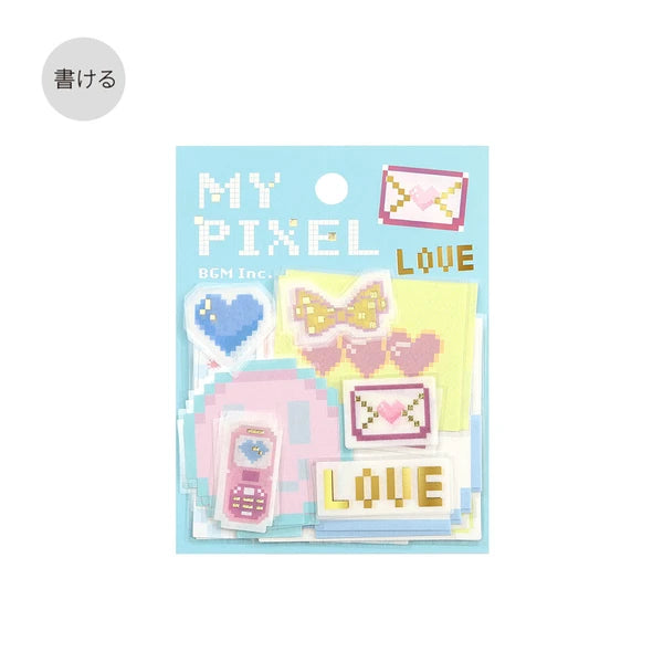 BGM Message My Pixel Memo Stickers - Paper Kooka Stationery Shop Australia