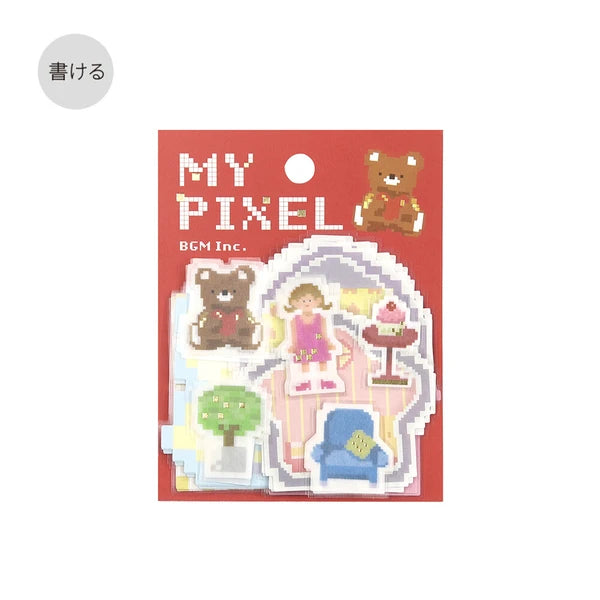 BGM Minature House Dayo My Pixel Memo Stickers Collection - Paper Kooka Stationery Shop Australia