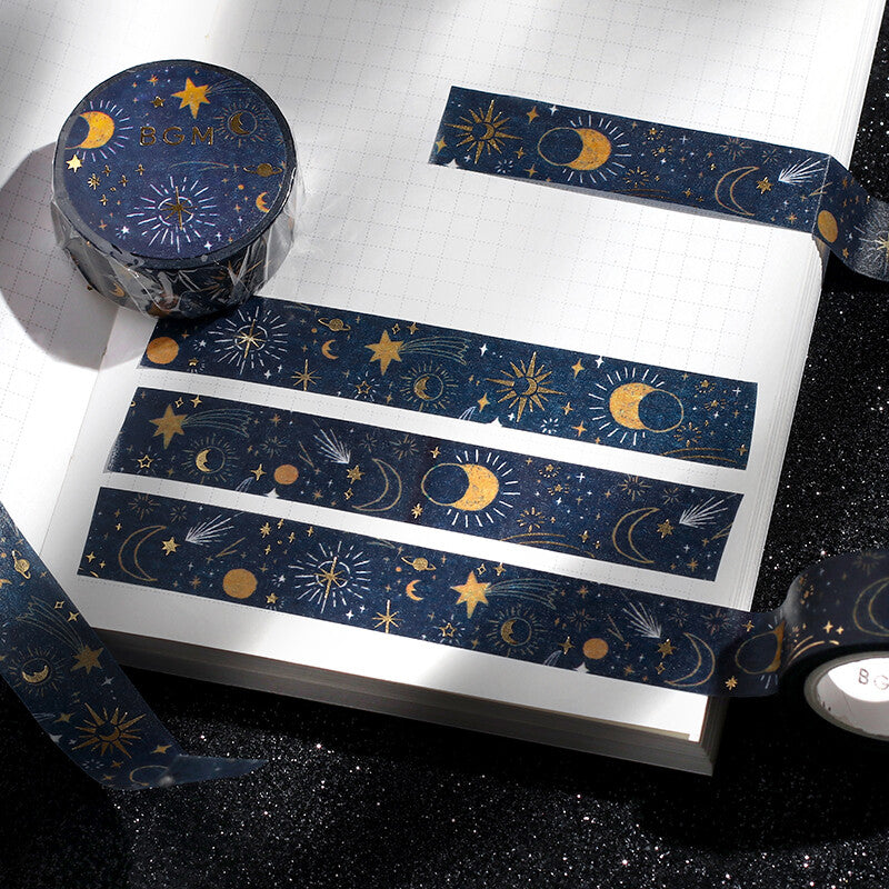 BGM On a Starry Night decorative tape - Paper Kooka Australia