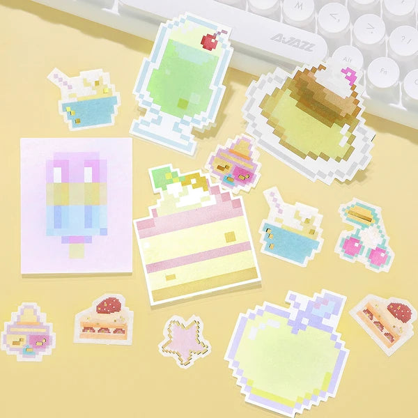 BGM Oyattabemasho My Pixel Memo Stickers - Paper Kooka Stationery Shop Australia