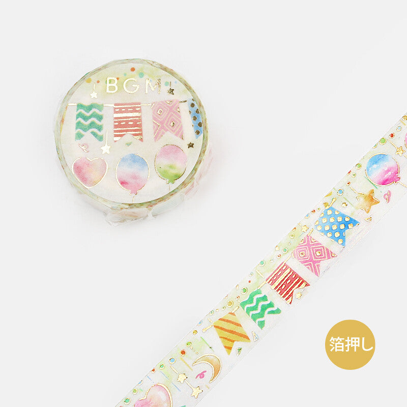 BGM Party Garland washi tape - Paper Kooka Australia