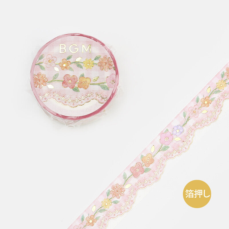 BGM Pink Lace washi tape - Paper Kooka Australia