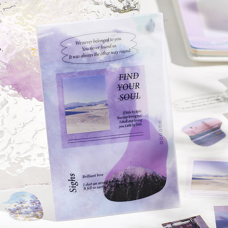 BGM Purple Photo PET & Washi Deco Stickers for scrapbooking and journaling - Paper Kooka Australia