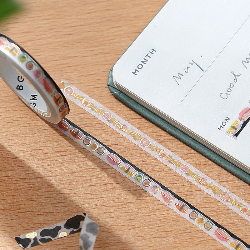 BGM Ramen thin washi tape for journaling - Paper Kooka Australia