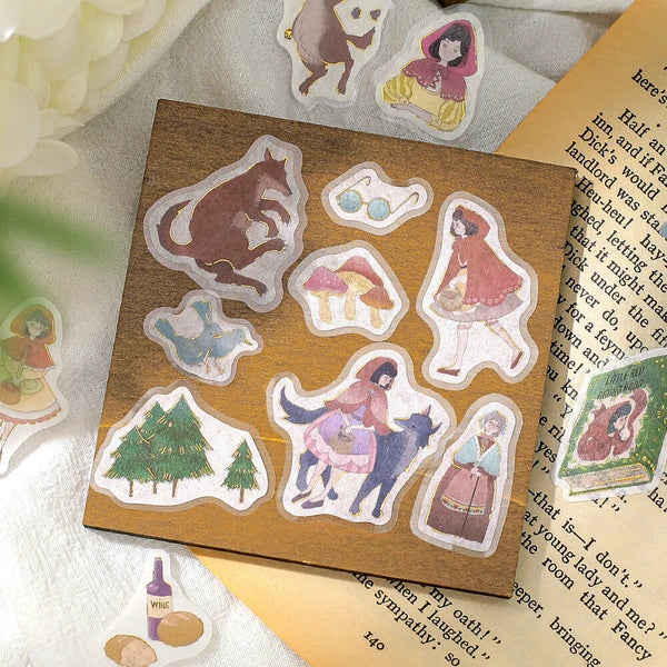 BGM Red Riding Hood Fairy Tale Stickers - Paper Kooka Stationery Shop Australia