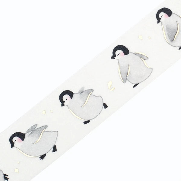 BGM Running Penguins masking tape - Paper Kooka Stationery Australia