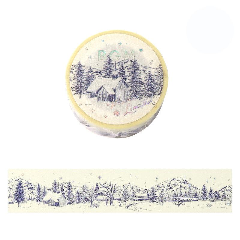 BGM Sketch Winter Limited washi tape - Paper Kooka Stationery Australia