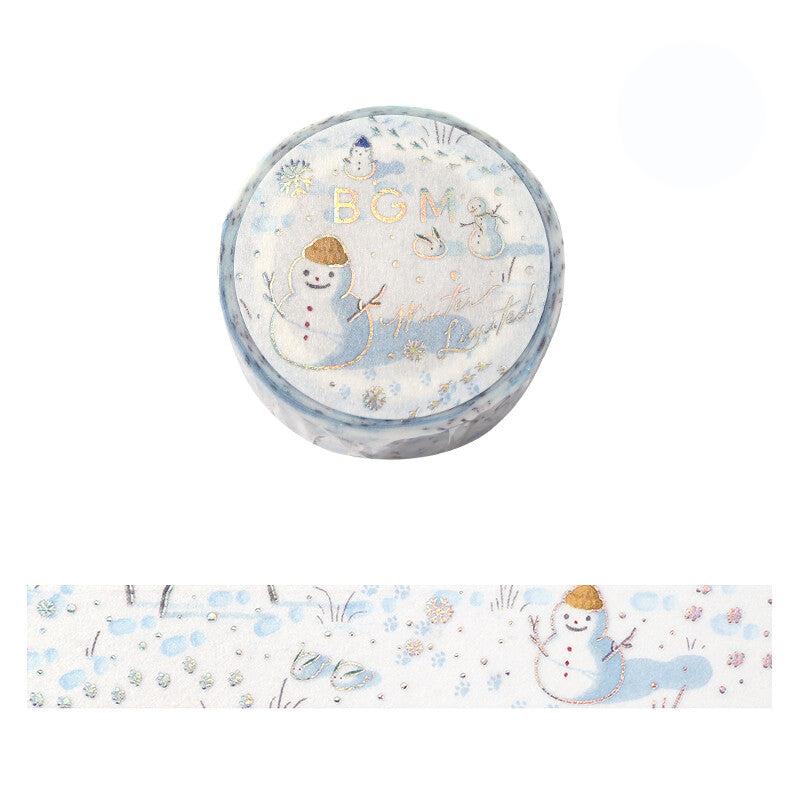 BGM Snow Play Winter Limited washi tape - Paper Kooka Stationery Australia