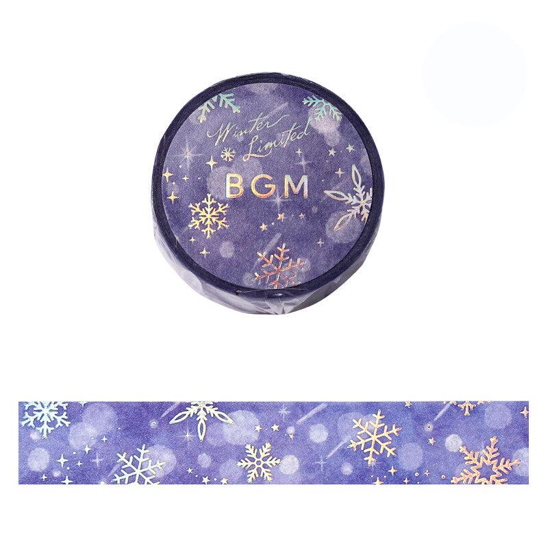 BGM Snowflake Winter Limited washi tape - Paper Kooka Stationery Australia