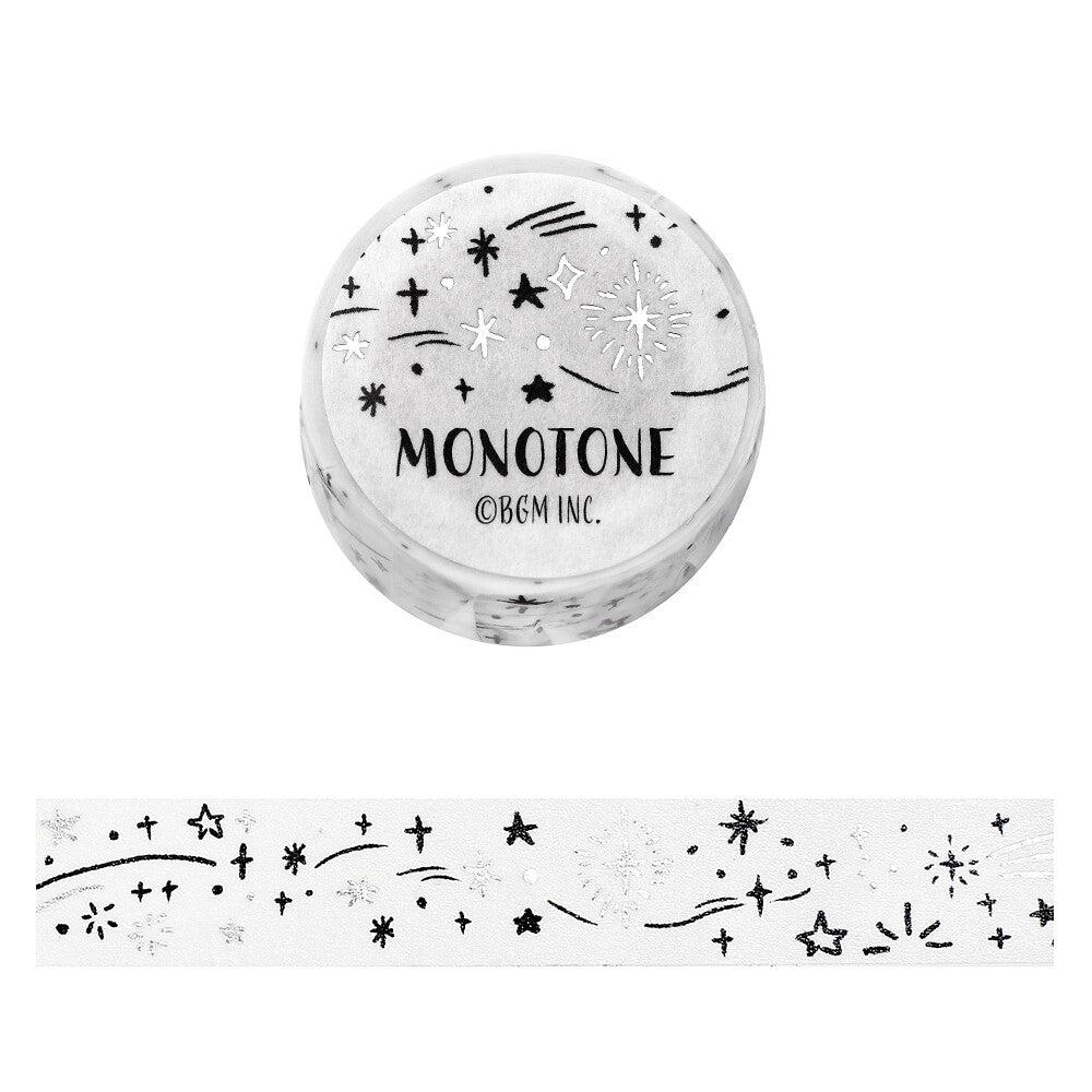 BGM Starry Sky Monotone washi tape - Paper Kooka Stationery Store Australia