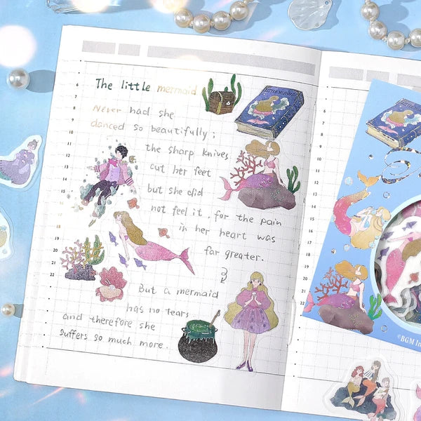 BGM The Little Mermaid Fairy Tale Stickers - Paper Kooka Stationery Shop Australia