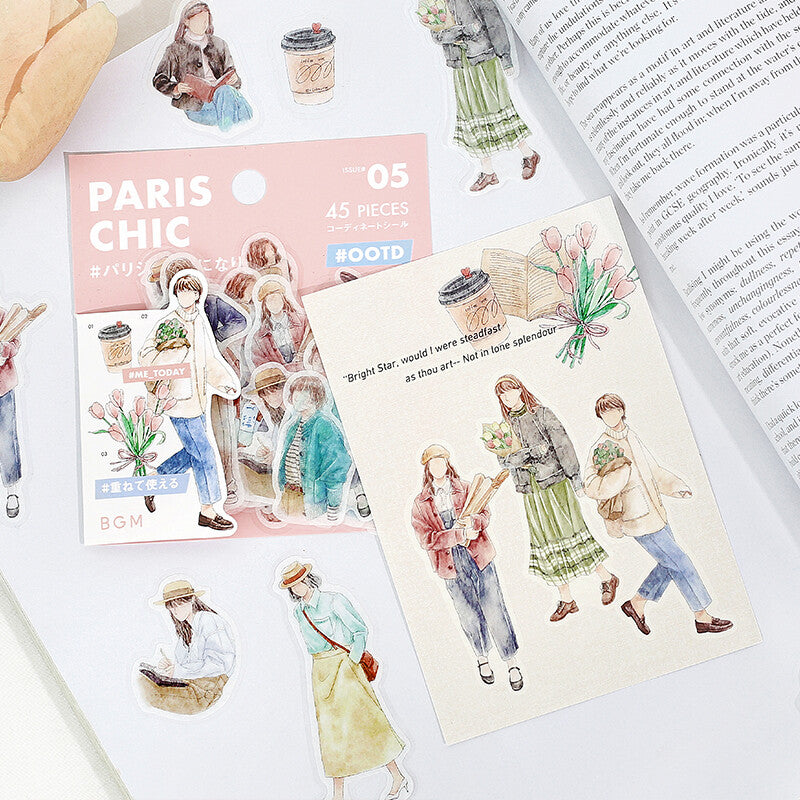 Paris Chic : Today's Me PET & Washi Deco Stickers