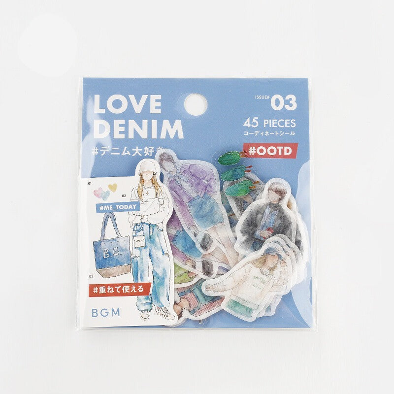 Love Denim : Today's Me PET & Washi Deco Stickers