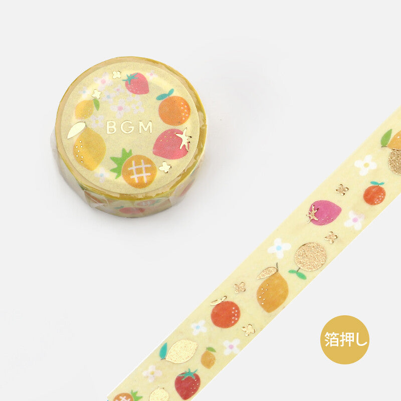 BGM Vitamins washi tape with fruits - Paper Kooka Australia