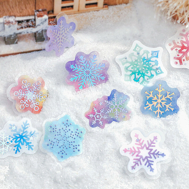 BGM Winter Only Snow Phantom Washi Stickers closeup - Paper Kooka Australia