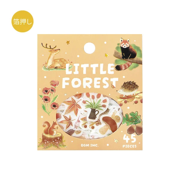 BGM Yellow Forest Flake Stickers collection - Paper Kooka Stationery Shop Australia