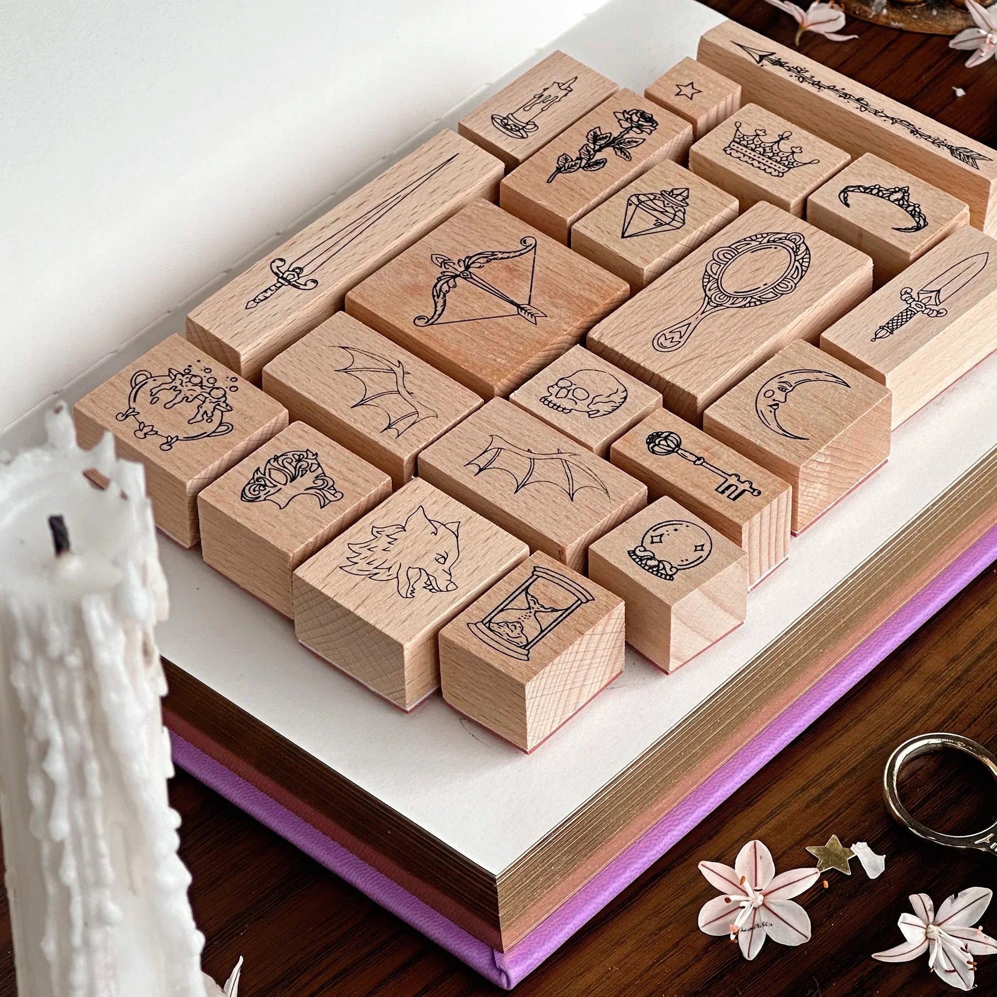 Fantasy & Fiction Stamp Set by The Quirky Cup Collective - Paper Kooka Stationery Shop Australia